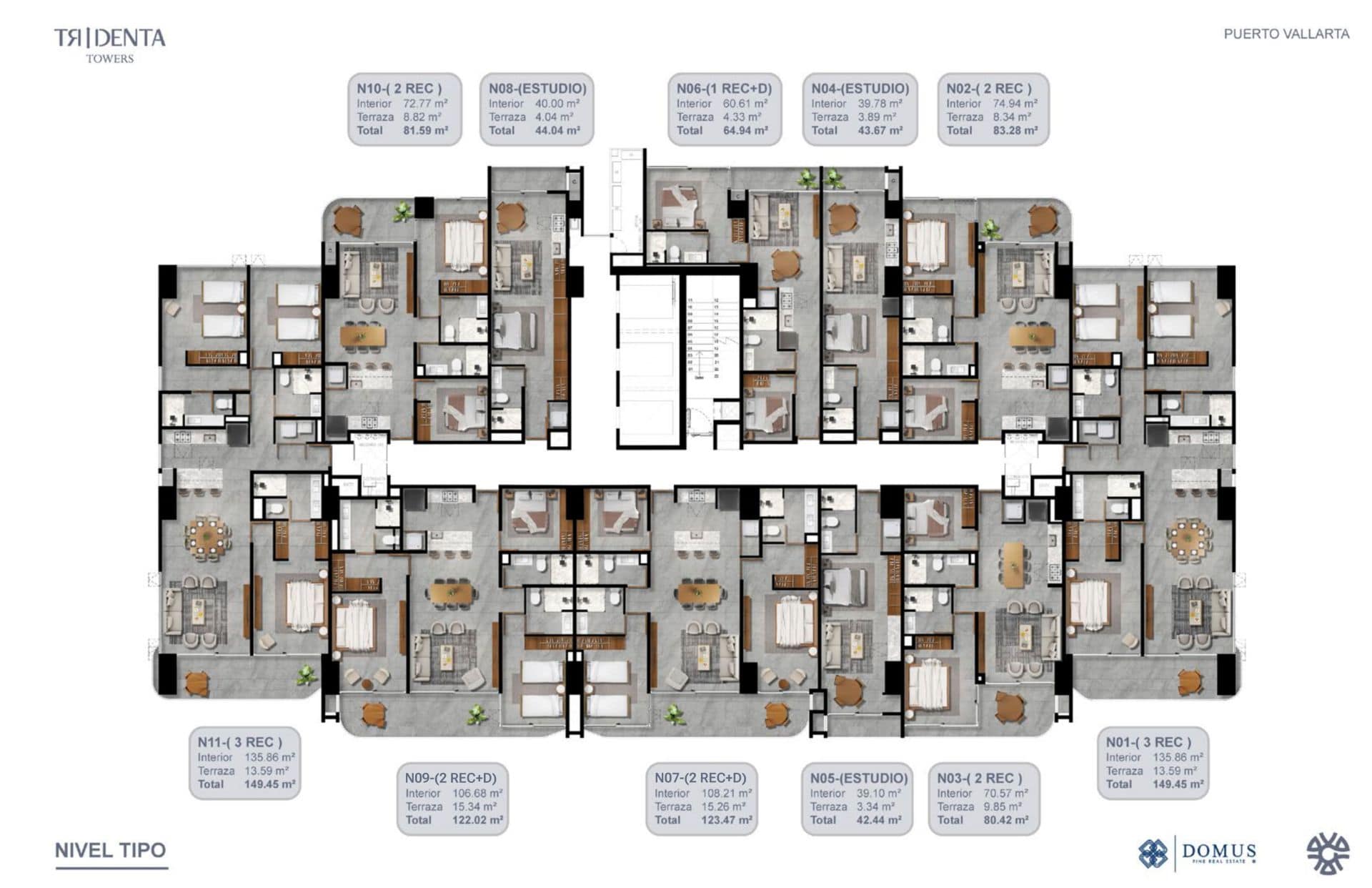 Isométrico Tridenta Towers