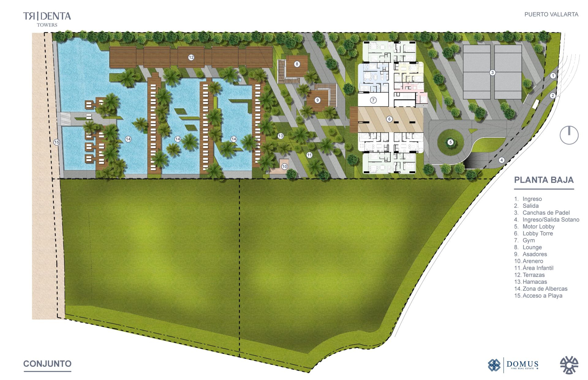 Master Plan de Tridenta Towers