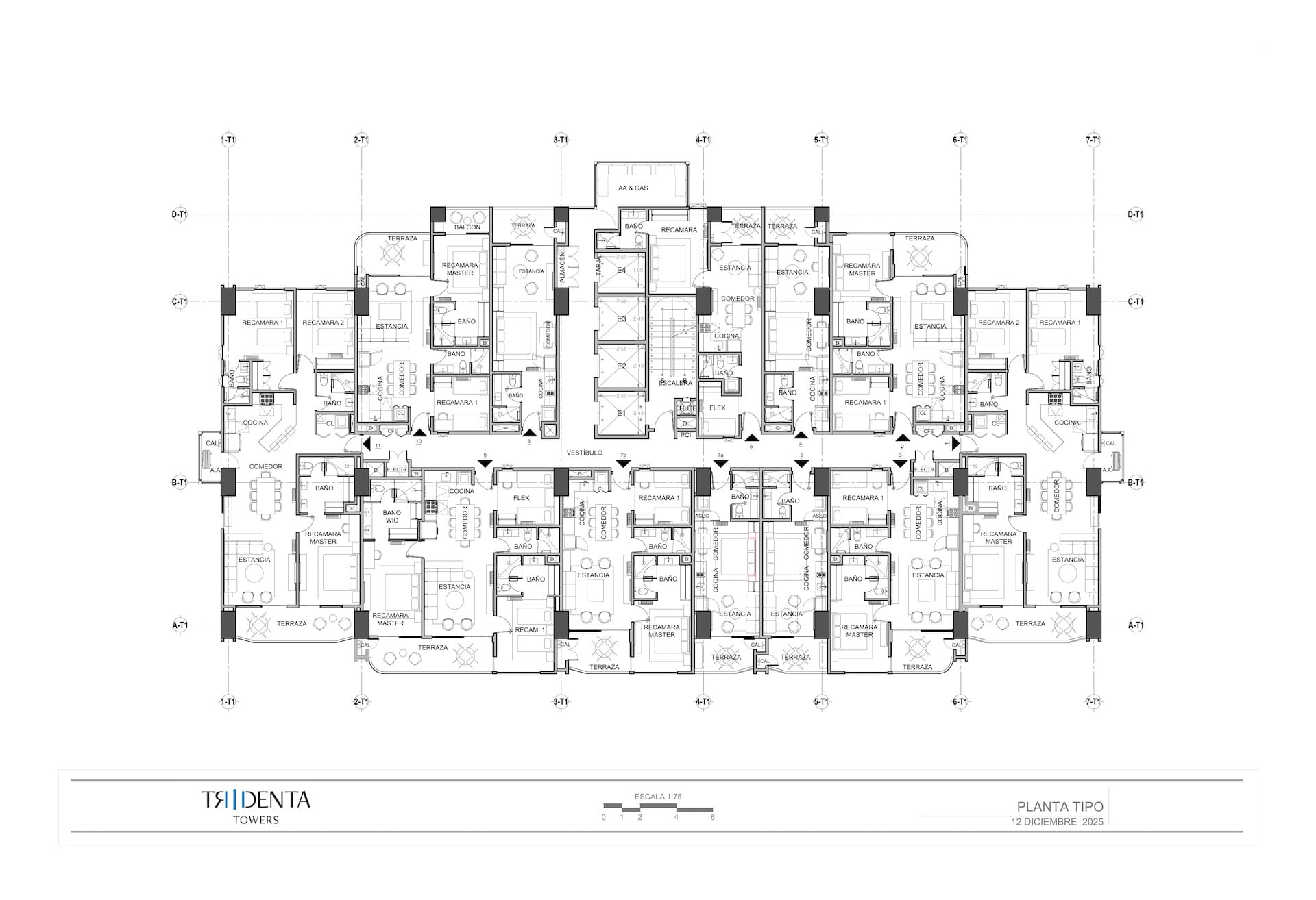 Master Plan de Tridenta Towers