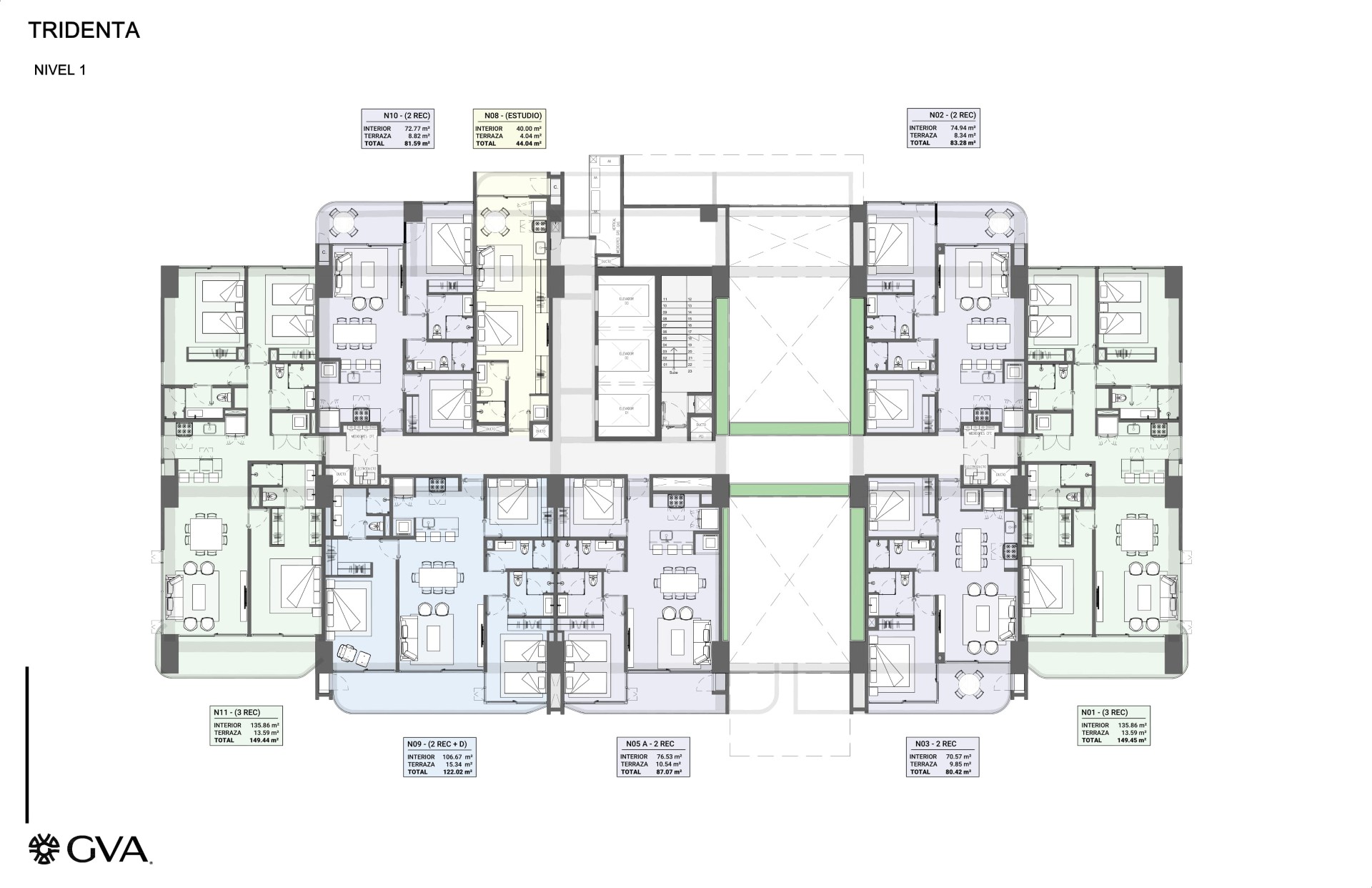 Planos de Tridenta Towers
