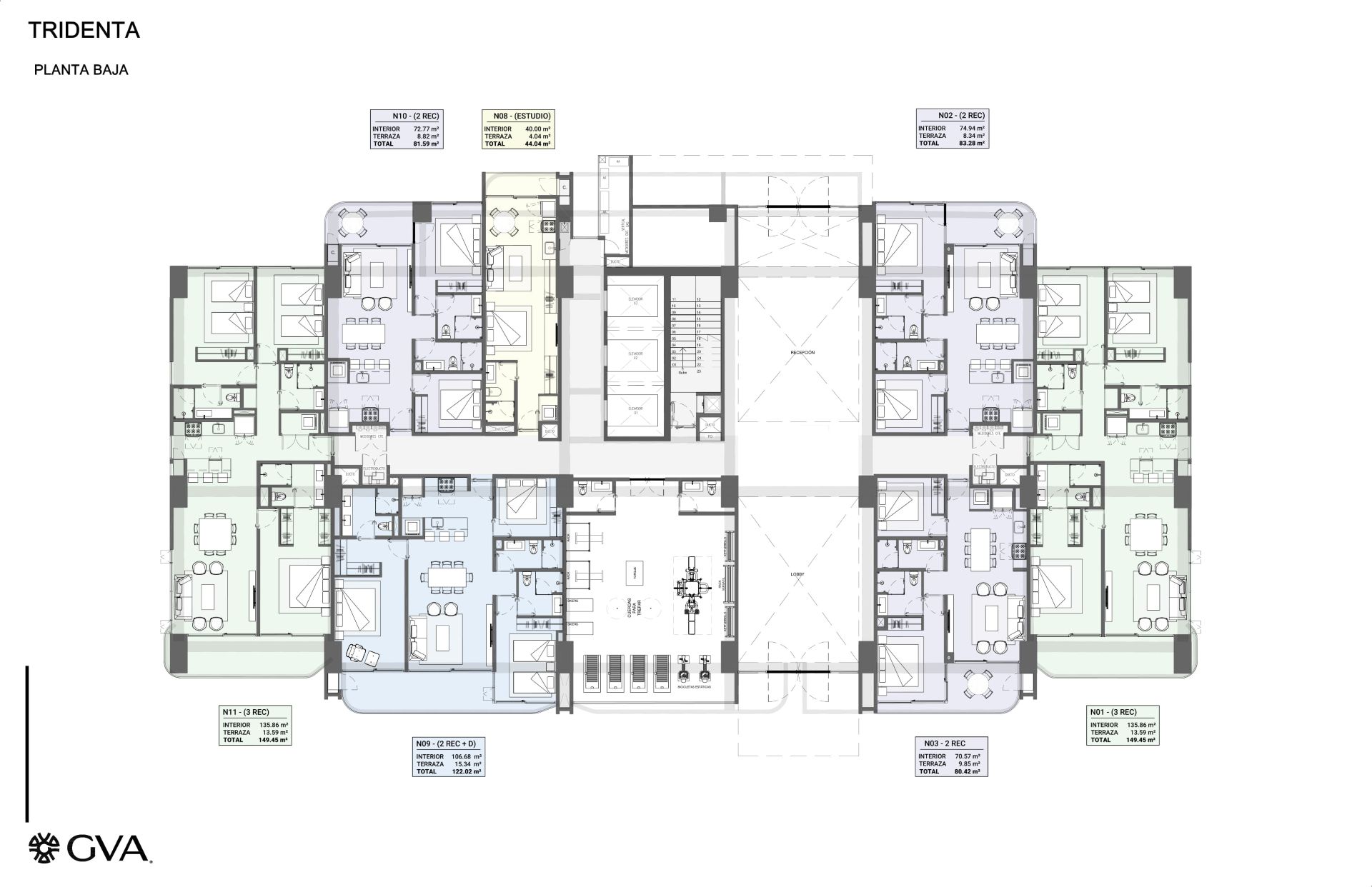 Planos de Tridenta Towers